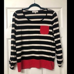 Black, White, & Red Jones New York Tee